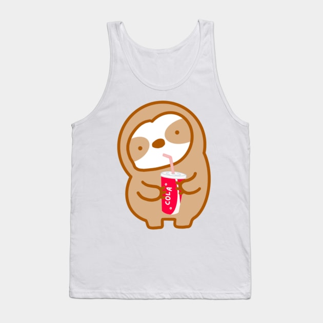 Cute Soda Sloth Tank Top by theslothinme